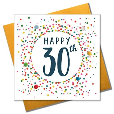 Image of Pom POM043 &quot;30th&quot; Greeting Card