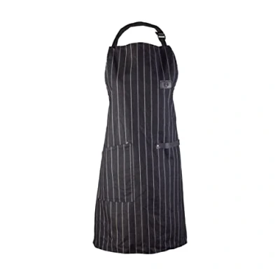 Image of MasterChef Chef Apron for Men &amp; Women, Cotton Cooking with Pocket, PU Leather Detailing Official Show Logo, Premium Quality Kitchen Garment, Black, Adjustable Strap, One Size Fits All
