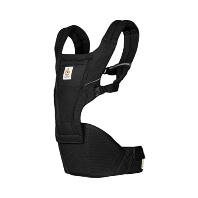Image of Ergobaby Alta Hip seat Baby Carrier with for Babies and Toddlers from 4 Months (5.5 kg 20.4 kg), SoftFlex Mesh, Onyx Black