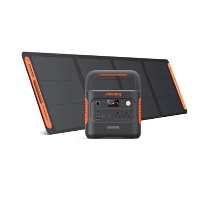 Image of Jackery Solar Generator 2000 v2 with 200W Panels, 2042Wh/2200W LiFePo4 Portable Power Station, USB C PD 100W Fast Charging for Road Trips/RVing/Outdoor Camping/Daily Energy Storage