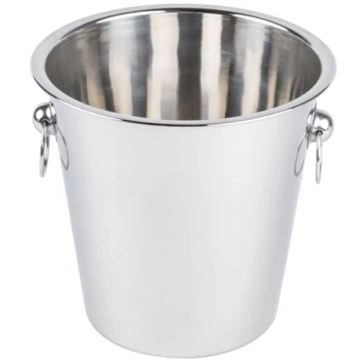 Image of Nobel Champagne Wine Ice Bucket Cooler High Polished Stainless Steel Party Drink Chiller