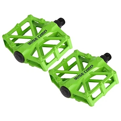 Image of Bicycle Pedals, 3 Colors Lightweight Anti skid Aluminium Cycling Pedals For Long Distance Riding(Green) Bicyclepedal Bicycles And Spare Parts Mountain Bike