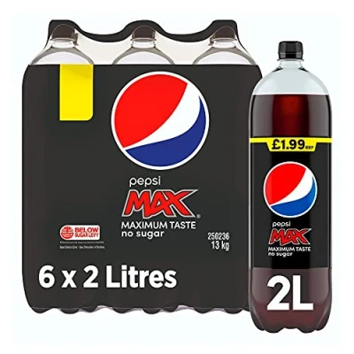 Image of Pepsi Max Bottles 2L (Pack of 6)