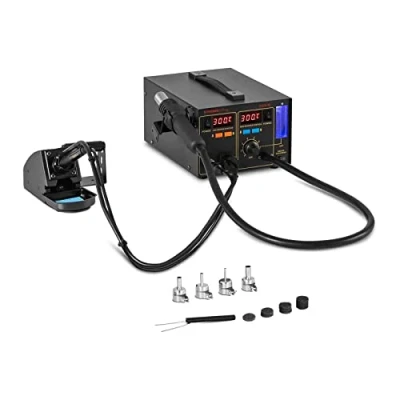 Image of Stamos Soldering S LS 16 Basic Station with Iron and Hot Air Gun 720 Watt
