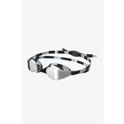 Image of Speedo Junior Hyper Flyer Swimming Goggles Comfortable Fit Adjustable Design Anti Fog Leak, Silver, One Size