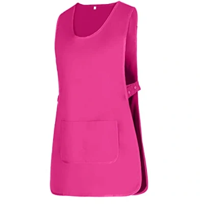 Image of MISEMIYA Apron Cleaning Work Uniform Clinic Hospital Veterinary Sanitation Hostelry Ref.868 Large, Pink