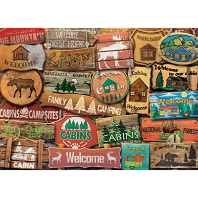 Image of Ceaco Rustic Lodge Cabin Retreat 1000 Piece Jigsaw Puzzle