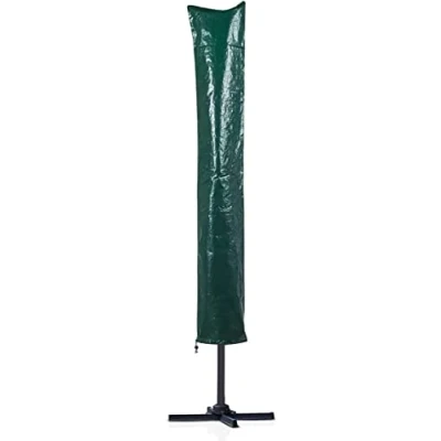 Image of PATIO PLUS Parasol Cover, Garden Umbrella Covers 160x24x24cm Polyethylene Fabric, Waterproof, Windproof, Green