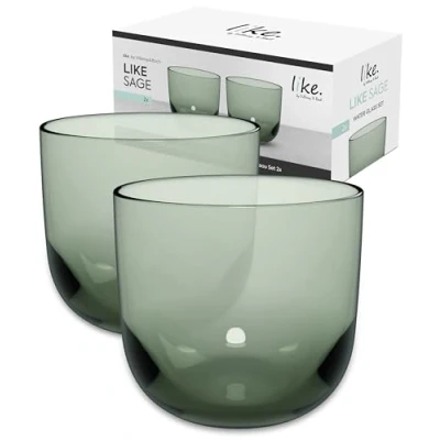Image of Villeroy &amp; Boch Like Sage Water glass, Set 2pcs