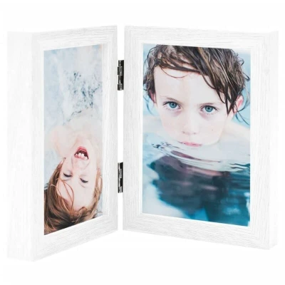 Image of vidaXL Bifold Photo Frame Collage White 2x