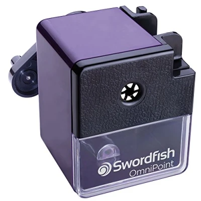 Image of Swordfish ‘OmniPoint’ Multiple Size Desktop Manual Pencil Sharpener with Replaceable Helical Blade and Point Options [40305] 812mm