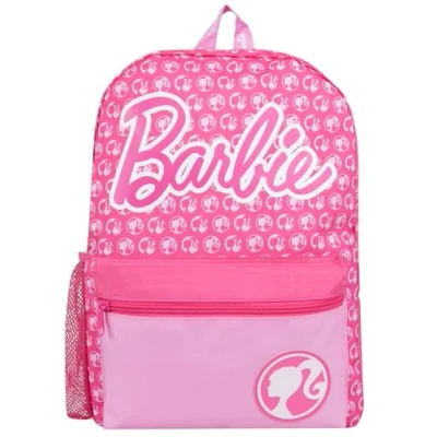 Image of Barbie Backpack Girls School Bags Pink One Size