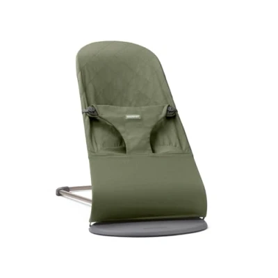 Image of BabyBjörn Bouncer Bliss, Woven, Classic Quilt, Dark Green