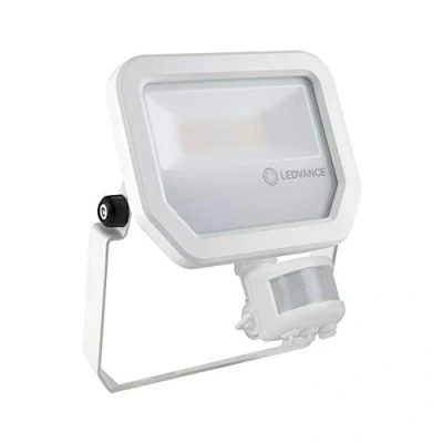 Image of LEDVANCE LED Floodlight Sensor GEN 3 White 20W 2200lm 100D 830 Warm IP65 Motion and Light Symmetrical