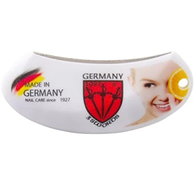 Image of 3 Swords Germany Brand Quality Round Sapphire Pocket Nail File Made in