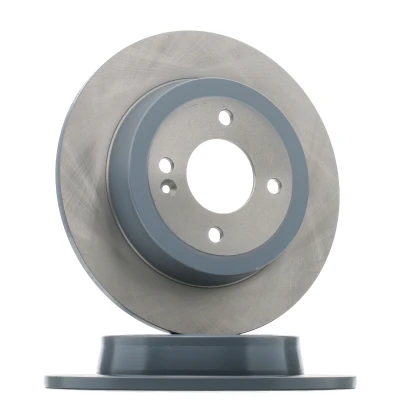 Image of S584110U300 Brake disc FEBI BILSTEIN 108420 Rear Axle 262mm 10mm 4 Hole 100mm solid Coated KIA: Stonic Hatchback, Rio 3,