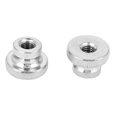 Image of M3 M4 M5 M6 M8 M10 Nickel Plated Carbon Steel Hand Tighten Knurled Thumb Nuts Handle with (M8（2pcs）)