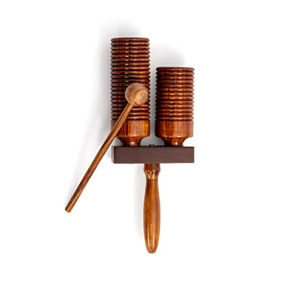 Image of Percussion Plus wooden double agogo bells
