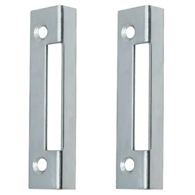 Image of Budget Lock Angled Keep 76 x 19 2mm Zinc Plated Pack of 2