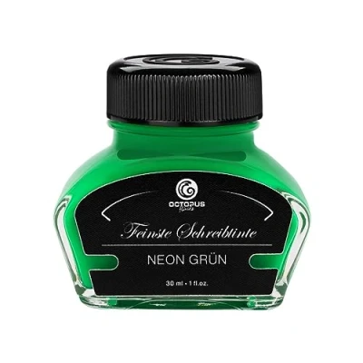 Image of OCTOPUS Highlighter Ink for Fountain Pen, Fluorescent Neon Pen Writing and Marking, Luminous Ink, Green, 30 ml