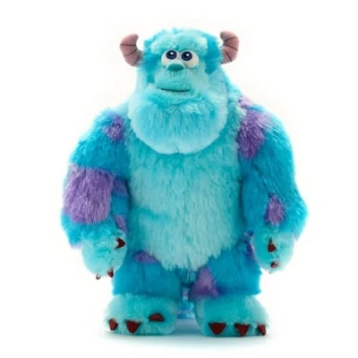 Image of Disney Store Official Sulley Small Soft Toy, Monsters, Inc., 24cm/9, Plush Character Figure with Felt Claws and Padded Horns, Suitable for Ages 0+