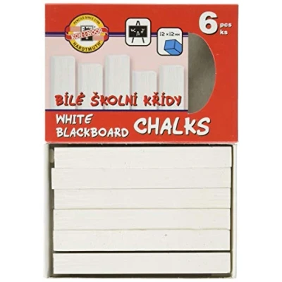 Image of KOH I NOOR Blackboard Chalk White (Pack of 6)