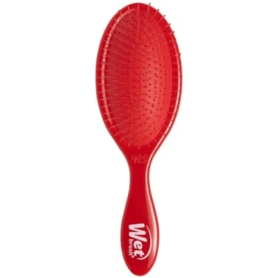 Image of Wet Brush Original Detangler Ultra Soft Bristles for Effortless, Pain Free Brushing Glides Through Wet, Dry, or Damaged Hair Perfect Women, Men &amp; All Types Amazon Exclusive Red