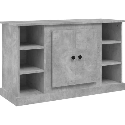 Image of vidaXL Sideboard Concrete Grey 100x35.5x60 cm Engineered Wood