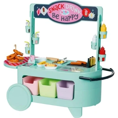 Image of BABY born Snack Shop, Food Stand For Dolls with Cooking Sound Effects, 25 Different Fast Snacks, Children Aged 3+, 835883 Zapf Creation