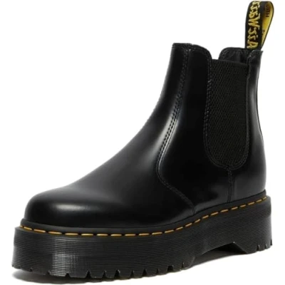 Image of Dr. Martens 2976 QUAD Chelsea Classic ankle boots, Size: 3, Black Leather