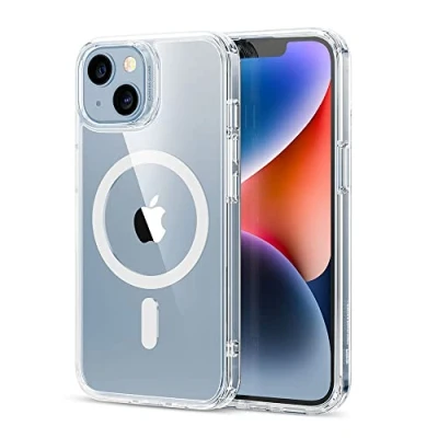 Image of ESR for iPhone 14 Case/iPhone 13 Case, Magnetic Clear Case Compatible with MagSafe, Shockproof Military Grade Protection, Classic Hybrid 14/13 6.1 inch,