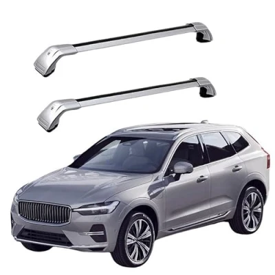 Image of JUNYEW (1 pair) Aluminum Roof Rack Cross Bar for Volvo XC60 2008 2009 2010 2011 2012 2013 2014 2015 2016 2017 2018 2019 2020 2021 2022 2023 Bars,O