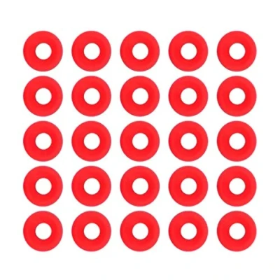 Image of 25Pcs Red Silicone Grolsch Gaskets for Swing Flip Top Bottle Home Brew Beer Seals Silicon Rubber Washer Gasket