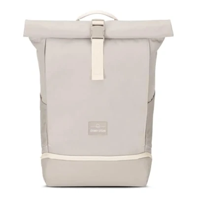 Image of Johnny Urban Roll Top Backpack Women &amp; Men Grey Allen Large Rucksack for School, University, Work Laptop Compartment 16 Inch Water Repellent