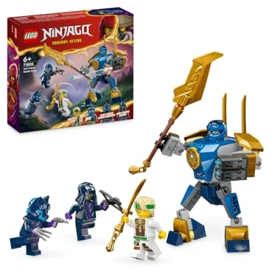 Image of LEGO NINJAGO Jay’s Mech Battle Pack, Action Figure Toy for 6 Plus Year Old Boys, Girls &amp; Kids, Dragons Rising Set with Ninja Character Jay Minifigure Role Play Fun, Small Gift Idea 71805