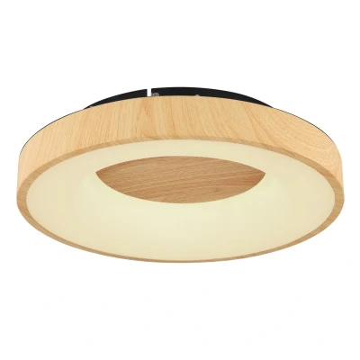 Image of Jolli Integrated LED Semi Flush Ceiling Light Black Dimmable 2700 6000K Remote Control