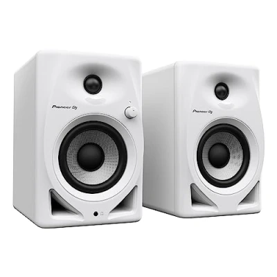Image of Pioneer DJ DM 40D W 4 inch Desktop Active Monitor Speaker White