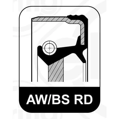Image of 0039970747, 0039971347, 0059975146, 0069971647, 0069972347 Crankshaft Seal ELRING 524.972 FPM (fluoride rubber)