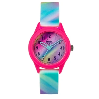 Image of HYPE KIDS IRIDESCENT SILICONE STRAP WITH DIAL