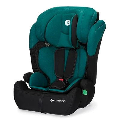Image of Kinderkraft Car Seat Comfort UP, I Size Booster Child Seat, with 5 Point Harness, Adjustable Headrest, for Toddlers, Infant, Group 1/2/3, 9 36 Kg, Up to 12 Years, Green