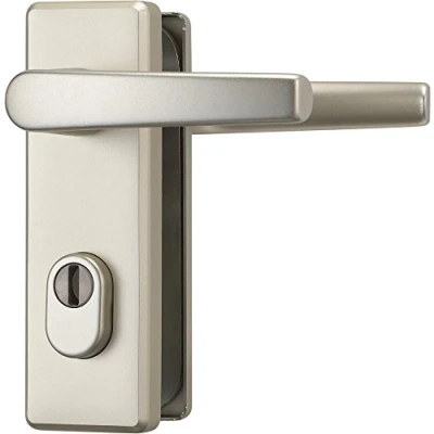 Image of ABUS 089657 KKZS700 F2 EK Protective Fitting Silver Double Sided Handle Locks