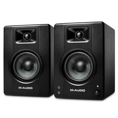 Image of M Audio BX4 4.5&quot; Studio Monitors, HD PC Speakers for Recording and Multimedia with Music Production Software, 120W, Pair