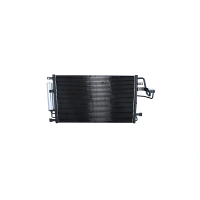 Image of 976061F000, 976062E000, 976062E100 Condenser NRF EASY FIT 35600 with dryer, seal ring 12,9mm 8,2mm Aluminium 580mm KIA: Sportage II