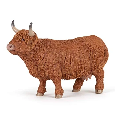 Image of Papo 51178 Highland Cattle FARMYARD FRIENDS Figurine, Animal Print,