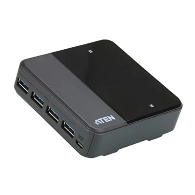 Image of ATEN US234 hub 4 ports USB 3.1 Gen1 partagés sur 2 PC/Mac