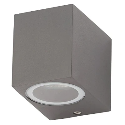 Image of LITECRAFT Richmond Wall Light Outdoor Up or Down Garden GU10 Fitting (Anthracite, 1 Light)