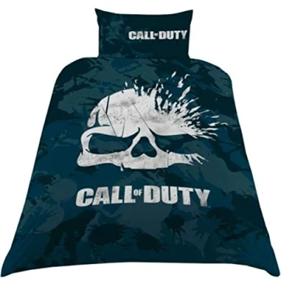 Image of Call of Duty Single Duvet Set, Polyester Cotton, Navy