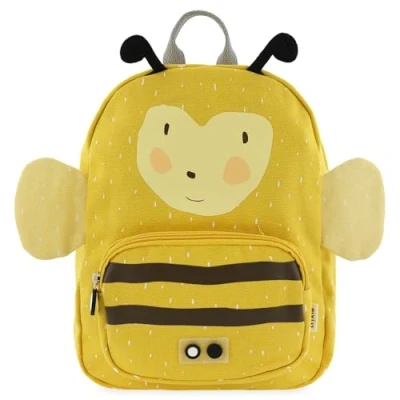 Image of Trixie Backpack Mrs. Bumblebee School Bag Water Repellent For Boys and Girls Small Gym Yellow