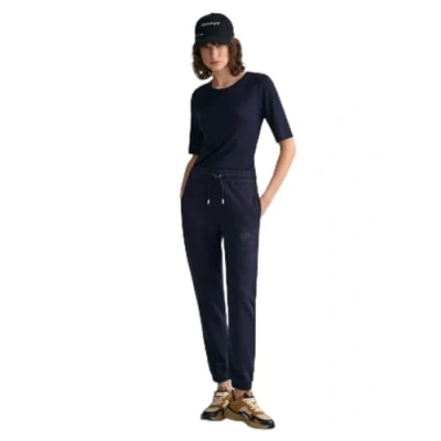 Image of GANT Tonal Archive Shield Tracksuit bottoms, Women&#039;s, Size: Medium, Evening blue