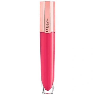 Image of L&#039;Oreal Paris Lip Gloss, Plumping and Hydrating, with Hyaluronic Acid Collagen Complex, Glow Paradise Balm In 408 I Accentuate